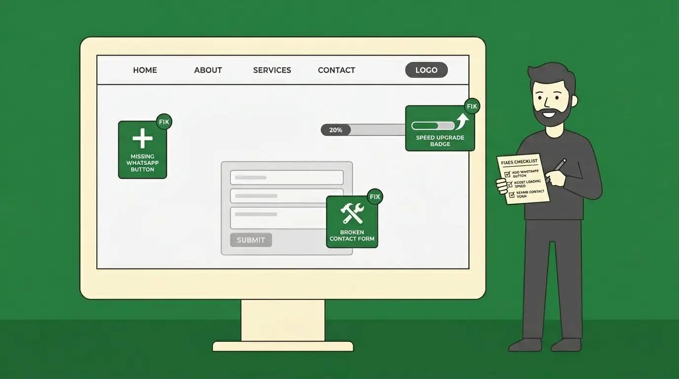 Website fix checklist