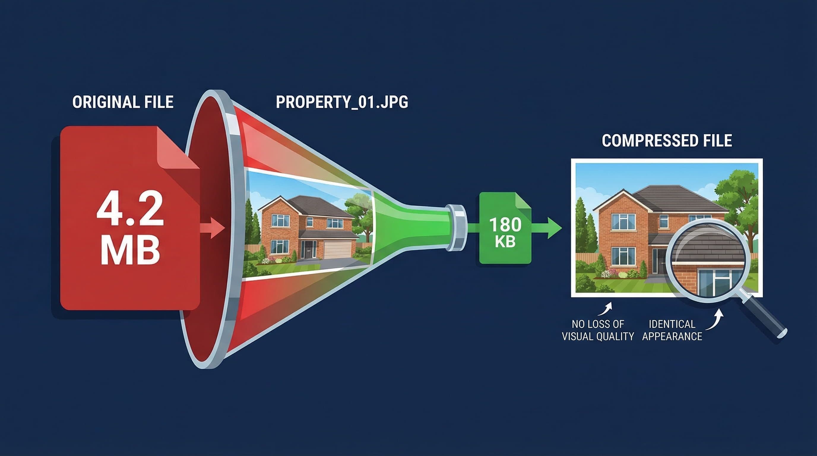 WordPress image compression for real estate websites