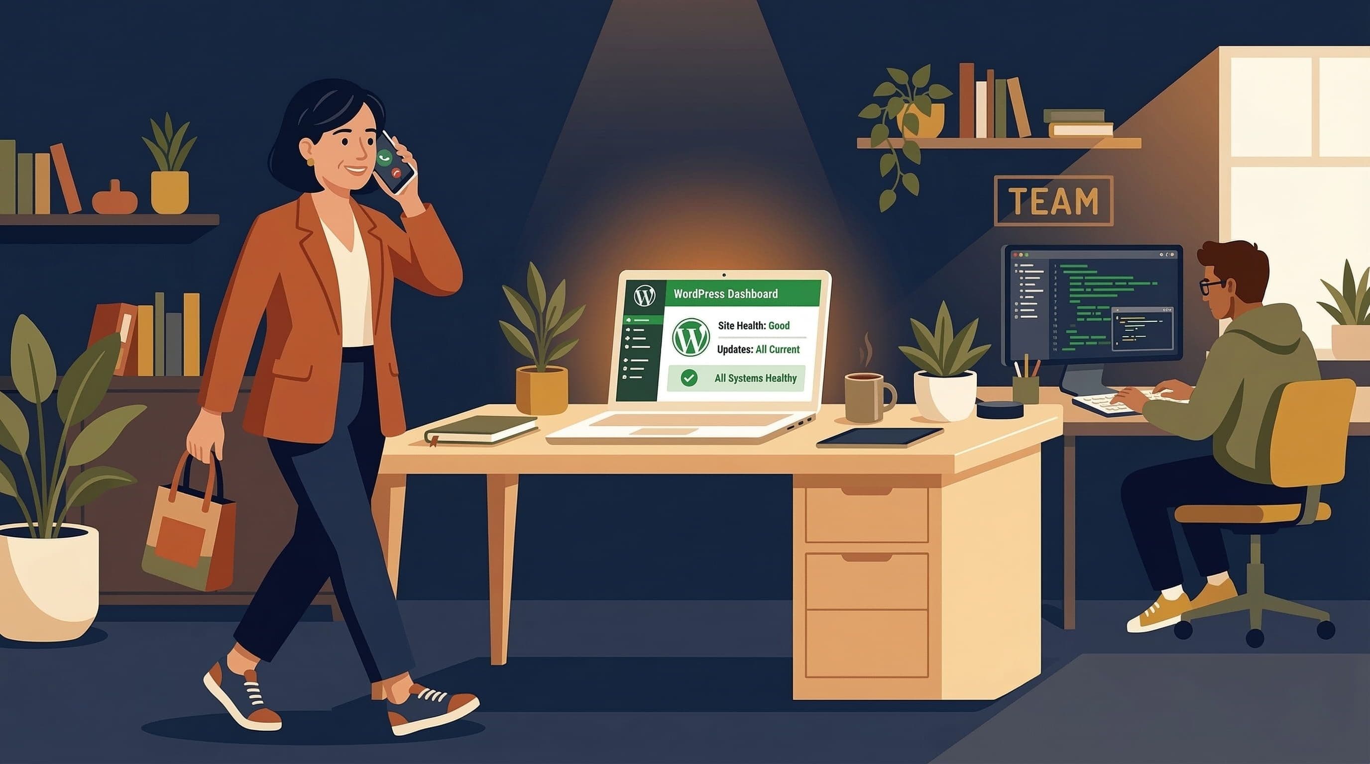 WordPress website handoff from developer to business owner