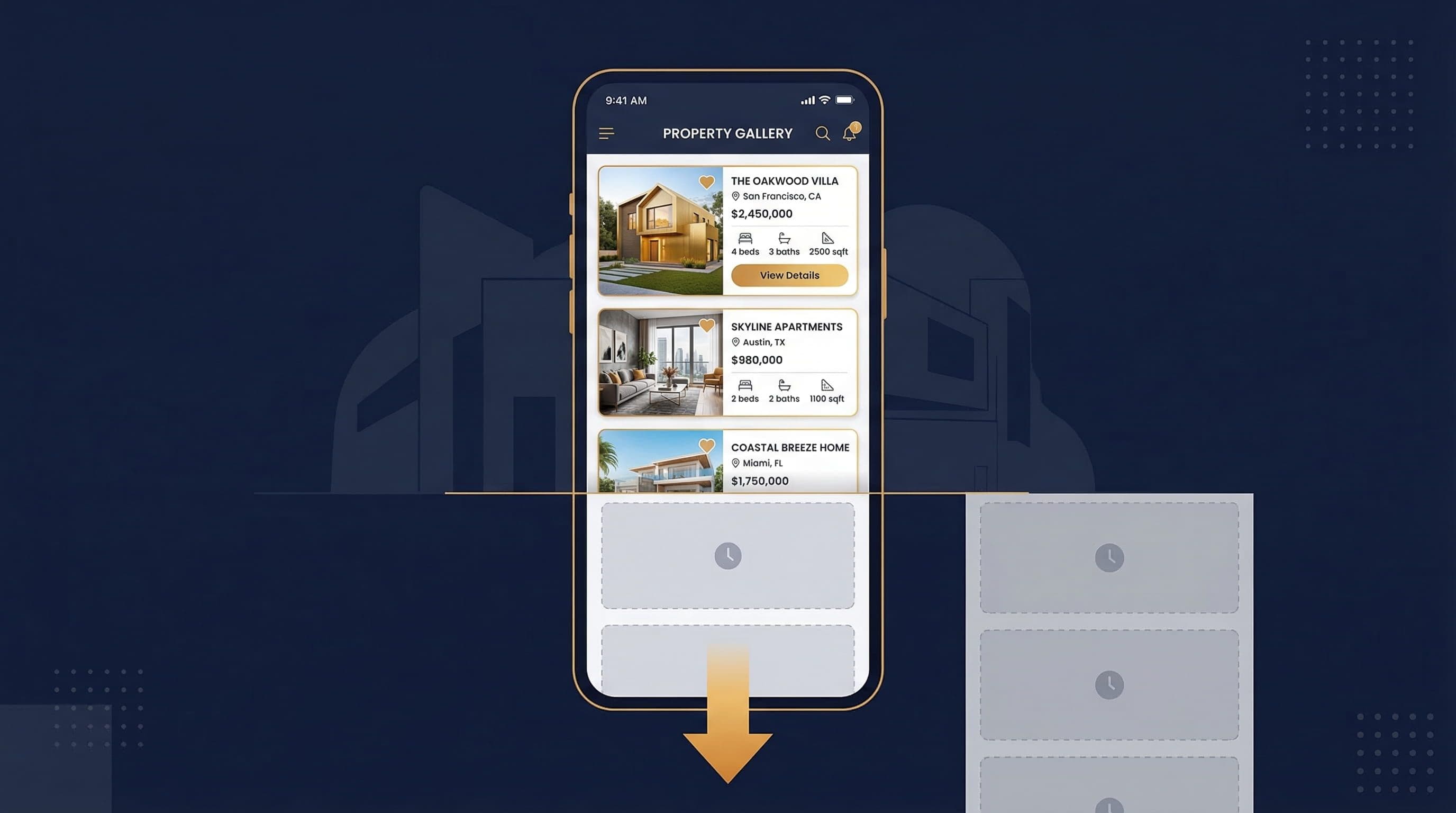 Lazy loading for real estate property gallery